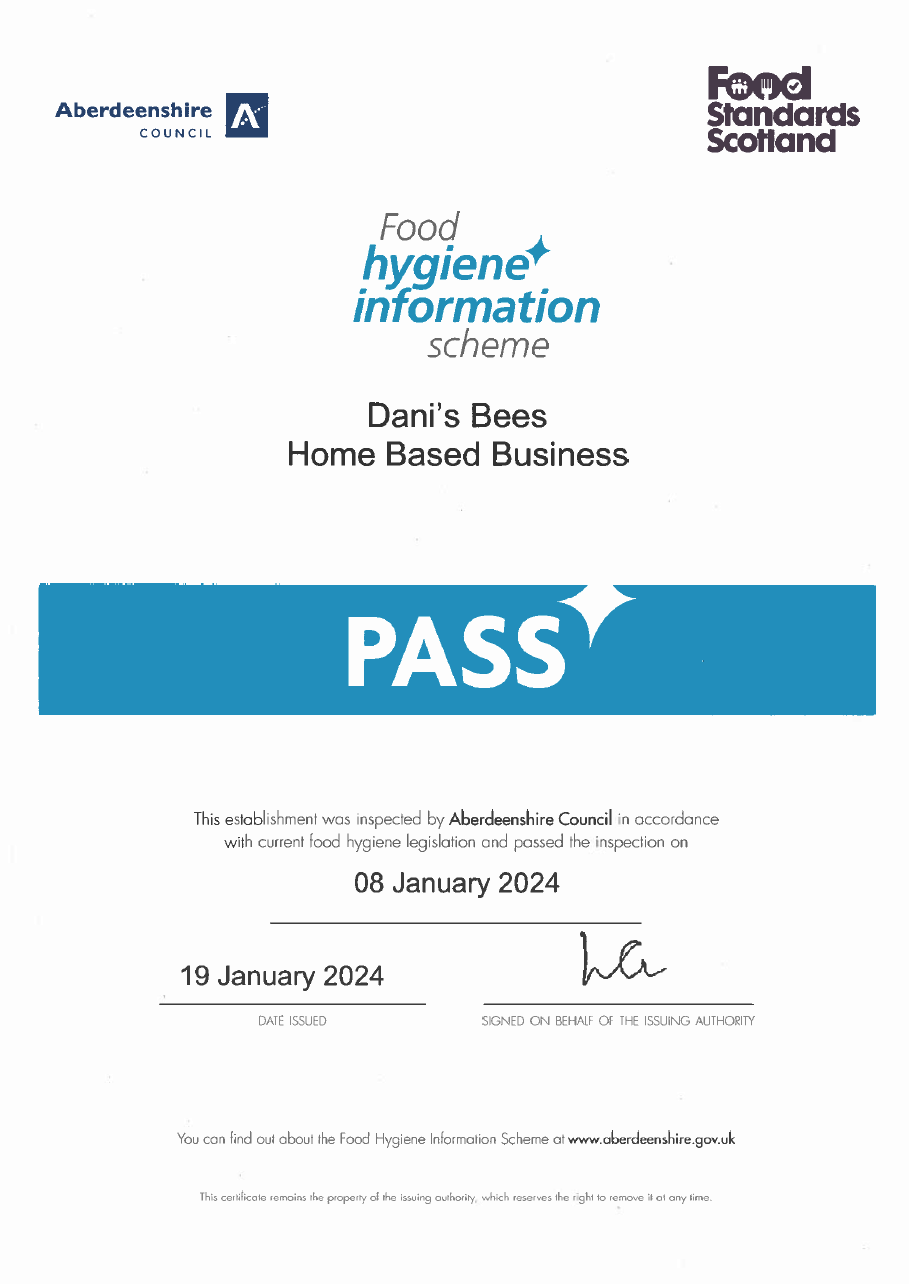 Food Hygiene Information Scheme Certificate